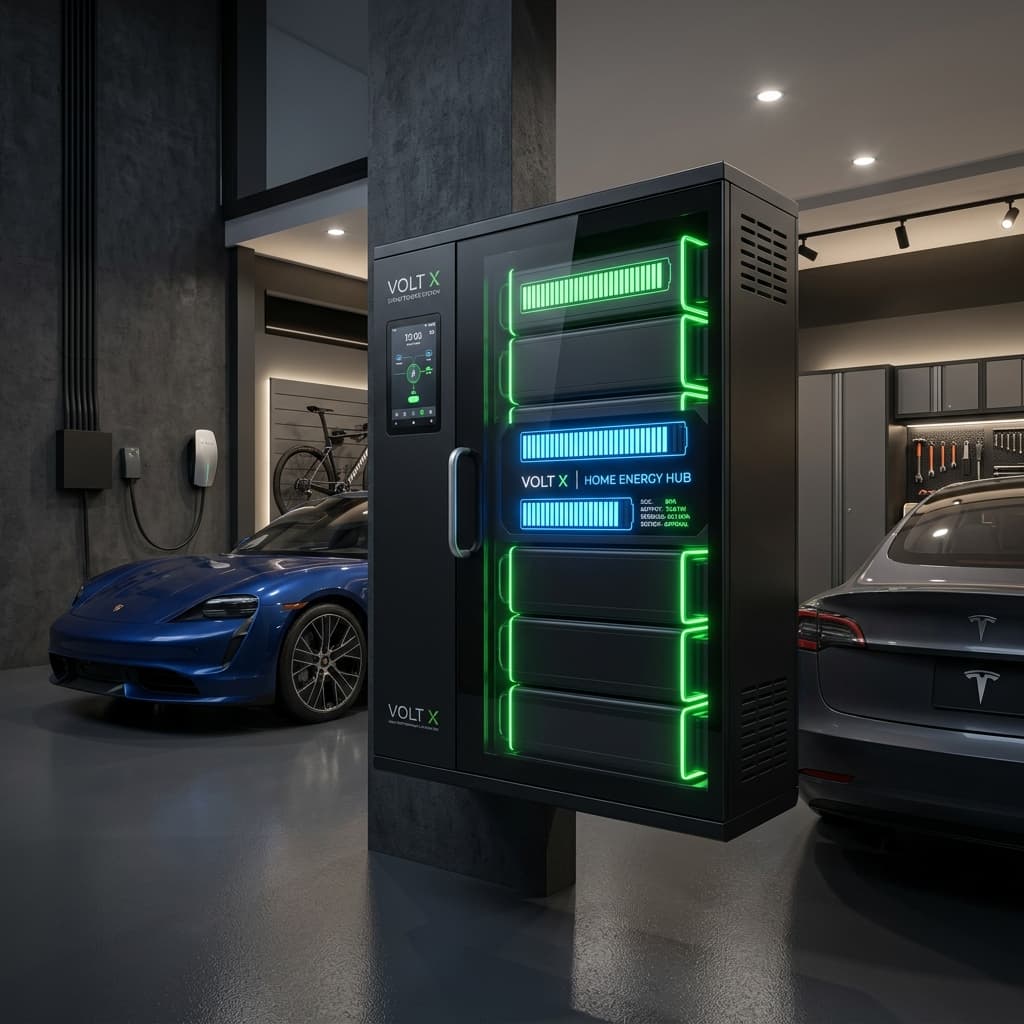 High tech smart battery vault storage unit